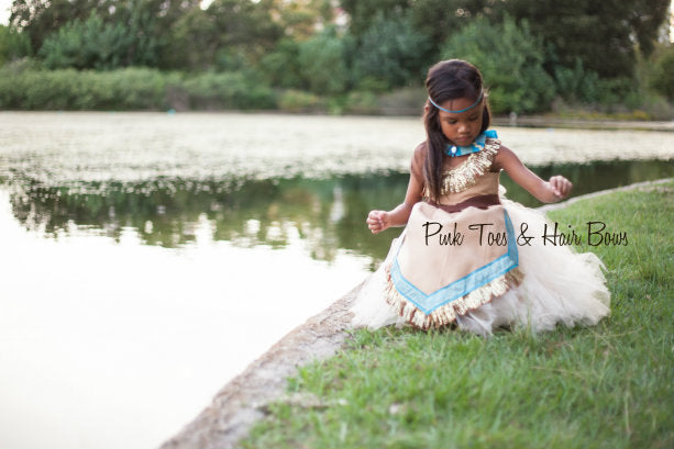 Pocahontas Dress- Pocahontas costume- Pocahontas tutu dress