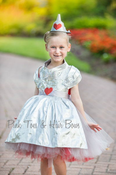 Tin Man Tutu dress- Wizard of oz tutu dress- Tin Man dress-Tin Man costume
