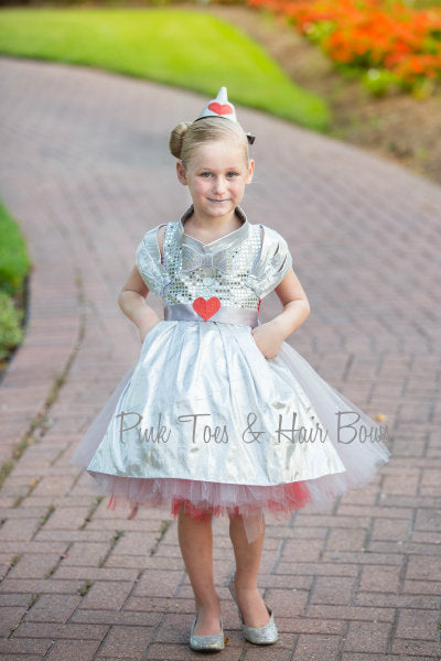 Tin Man Tutu dress- Wizard of oz tutu dress- Tin Man dress-Tin Man costume