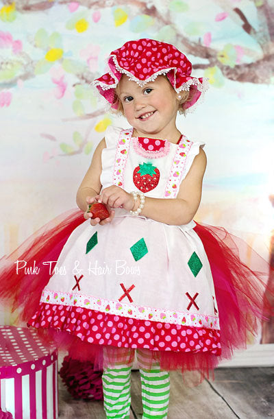 Strawberry Shortcake tutu dress- Strawberry Shortcake- Strawberry Shortcake Costume