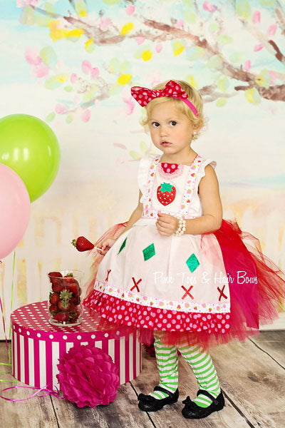 Strawberry Shortcake tutu dress- Strawberry Shortcake- Strawberry Shortcake Costume