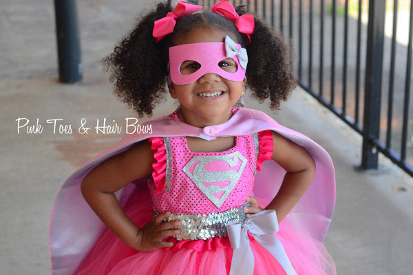 Super girl costume- super girl tutu dress- super girl costume- superman dress-superman tutu