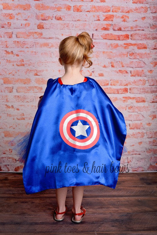 Captain america costume- Captain america dress- Captain america tutu dress