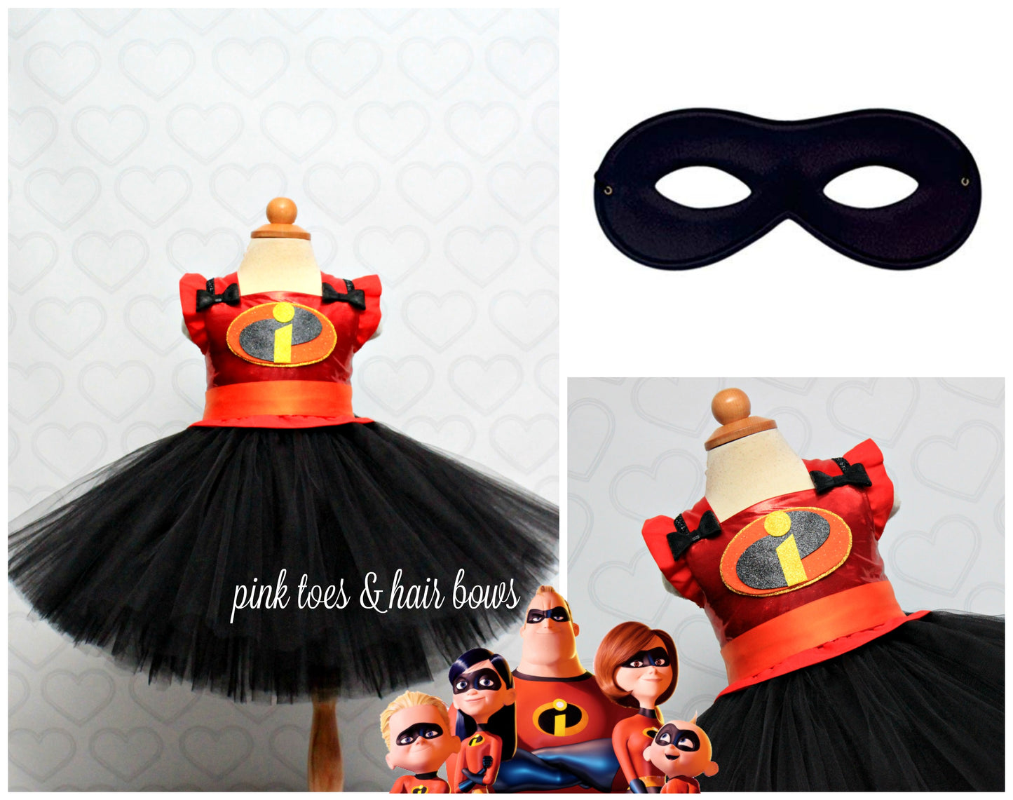 Incredibles Costume- Incredibles Tutu Dress- Incredibles dress