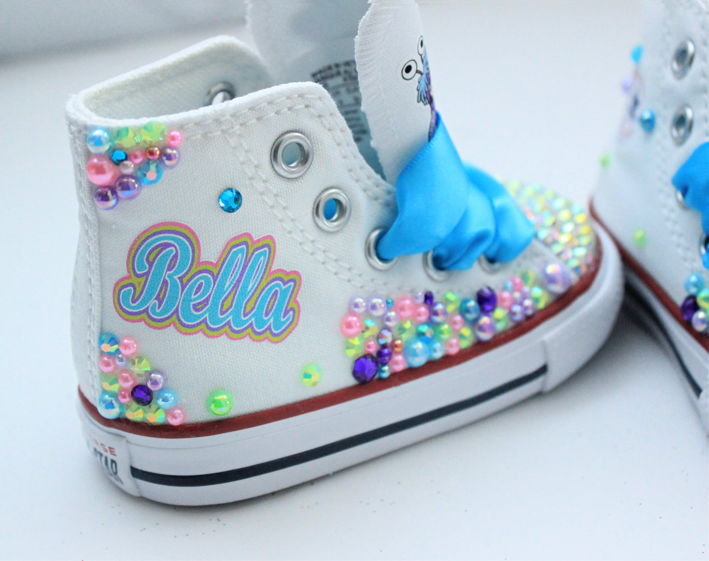 Monster inc shoes- Monster inc bling Converse-Girls Monster inc Shoes-Monster inc Converse