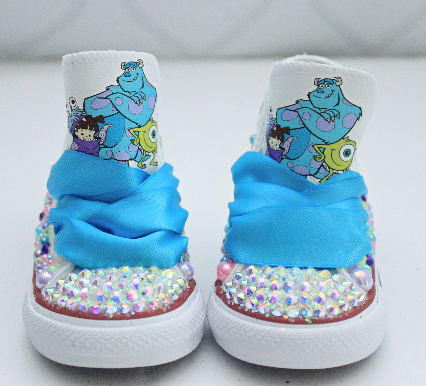 Monster inc shoes- Monster inc bling Converse-Girls Monster inc Shoes-Monster inc Converse