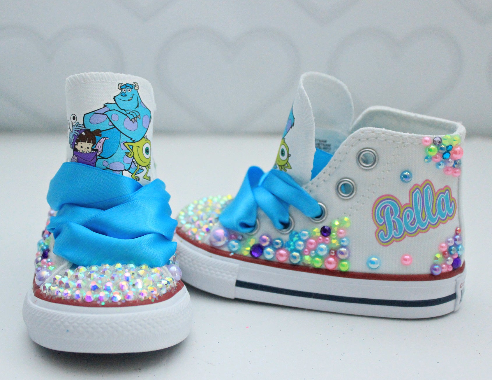 monsters inc sneakers Monster inc shoes- Monster inc bling Converse-Girls Monster inc Shoes-Monster inc Converse
