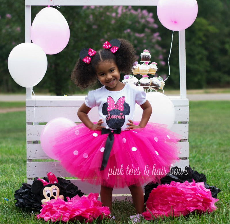 Mouse Tutu set- mouse outfit- mouse birthday outfit