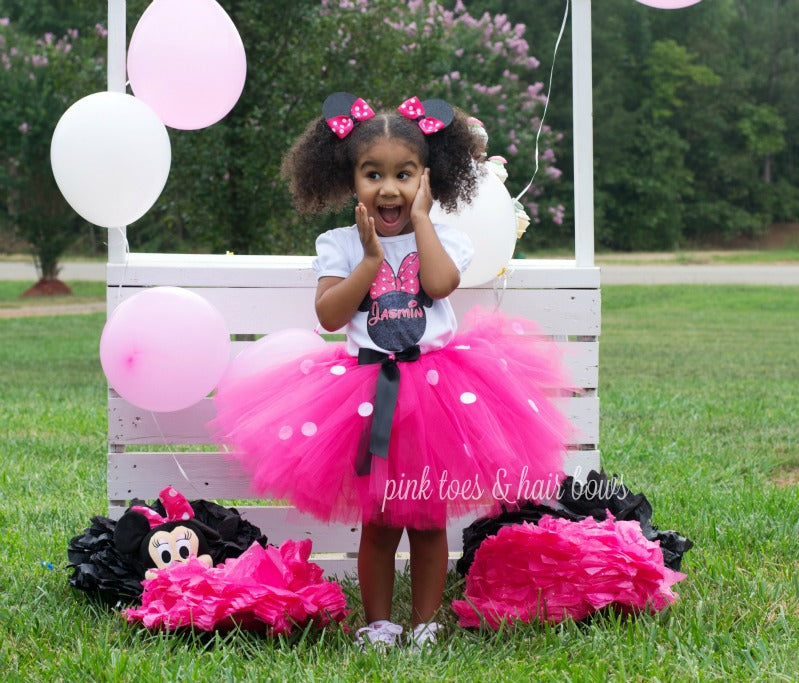 Mouse Tutu set- mouse outfit- mouse birthday outfit