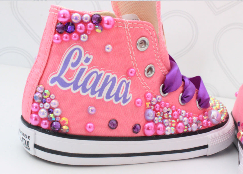 Jojo Siwa shoes-Jojo Siwa bling Converse-Girls Jojo Siwa Shoes-Jojo Siwa Converse