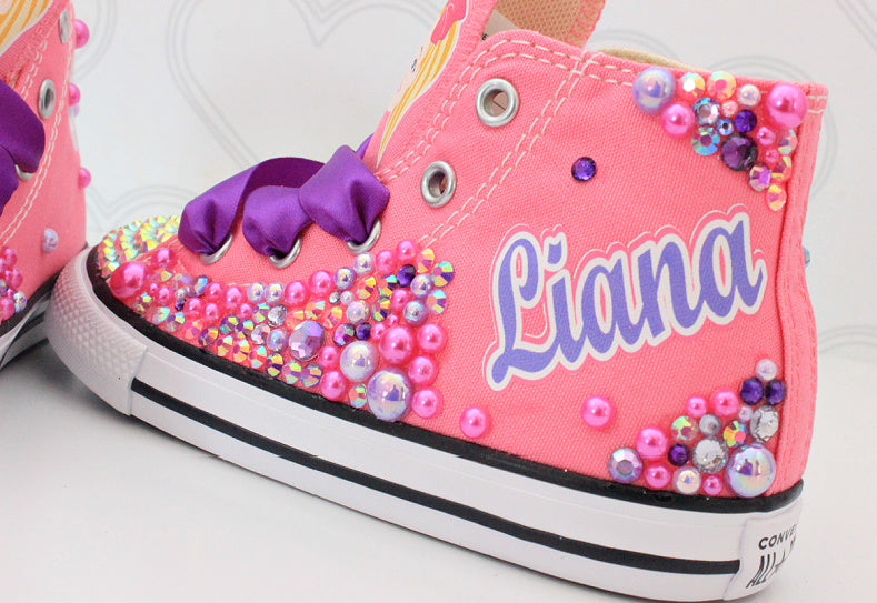 Jojo Siwa shoes-Jojo Siwa bling Converse-Girls Jojo Siwa Shoes-Jojo Siwa Converse