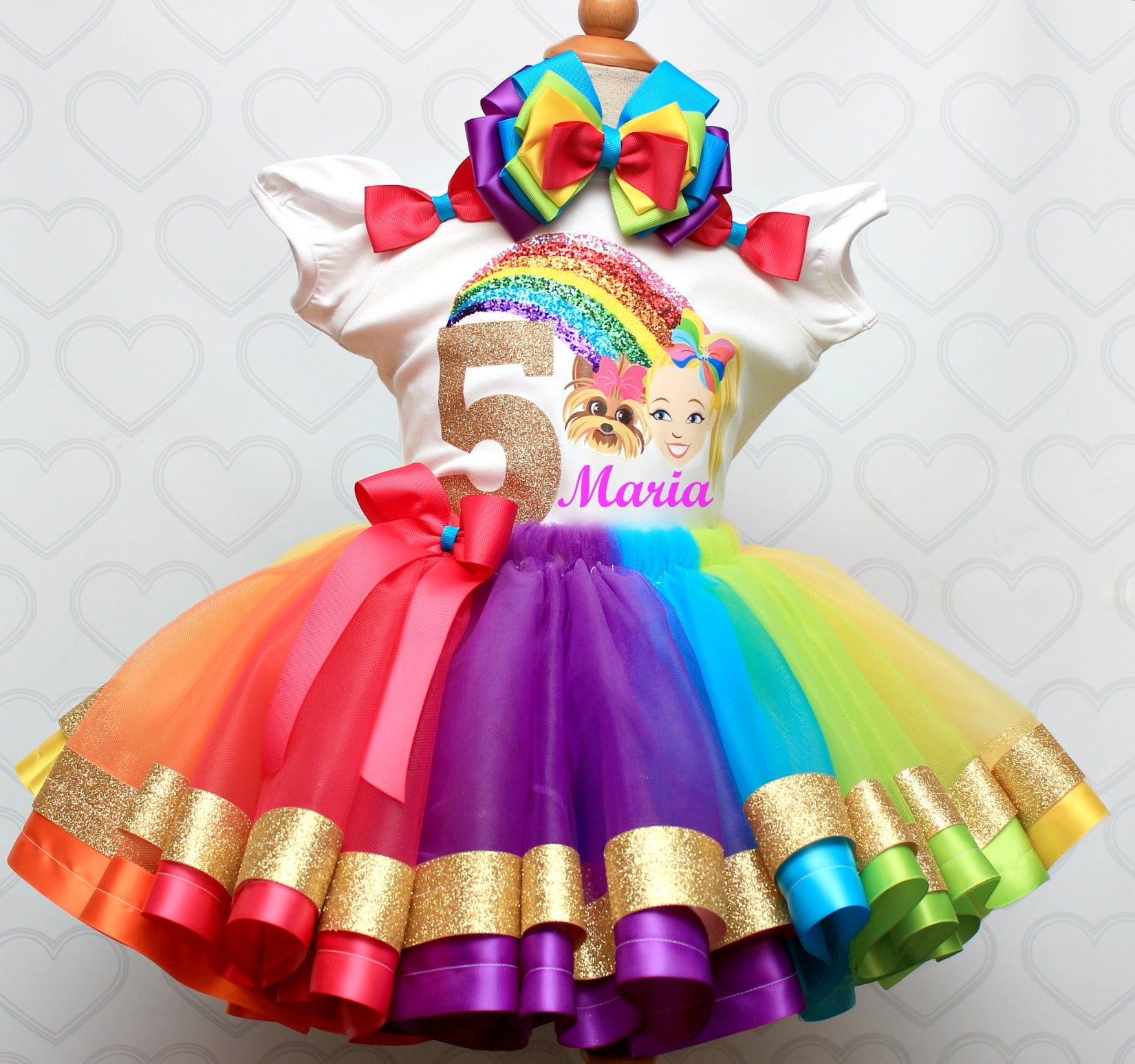 jojo siwa party dress Vibrant Jojo Rainbow Sequin Glitter Dress