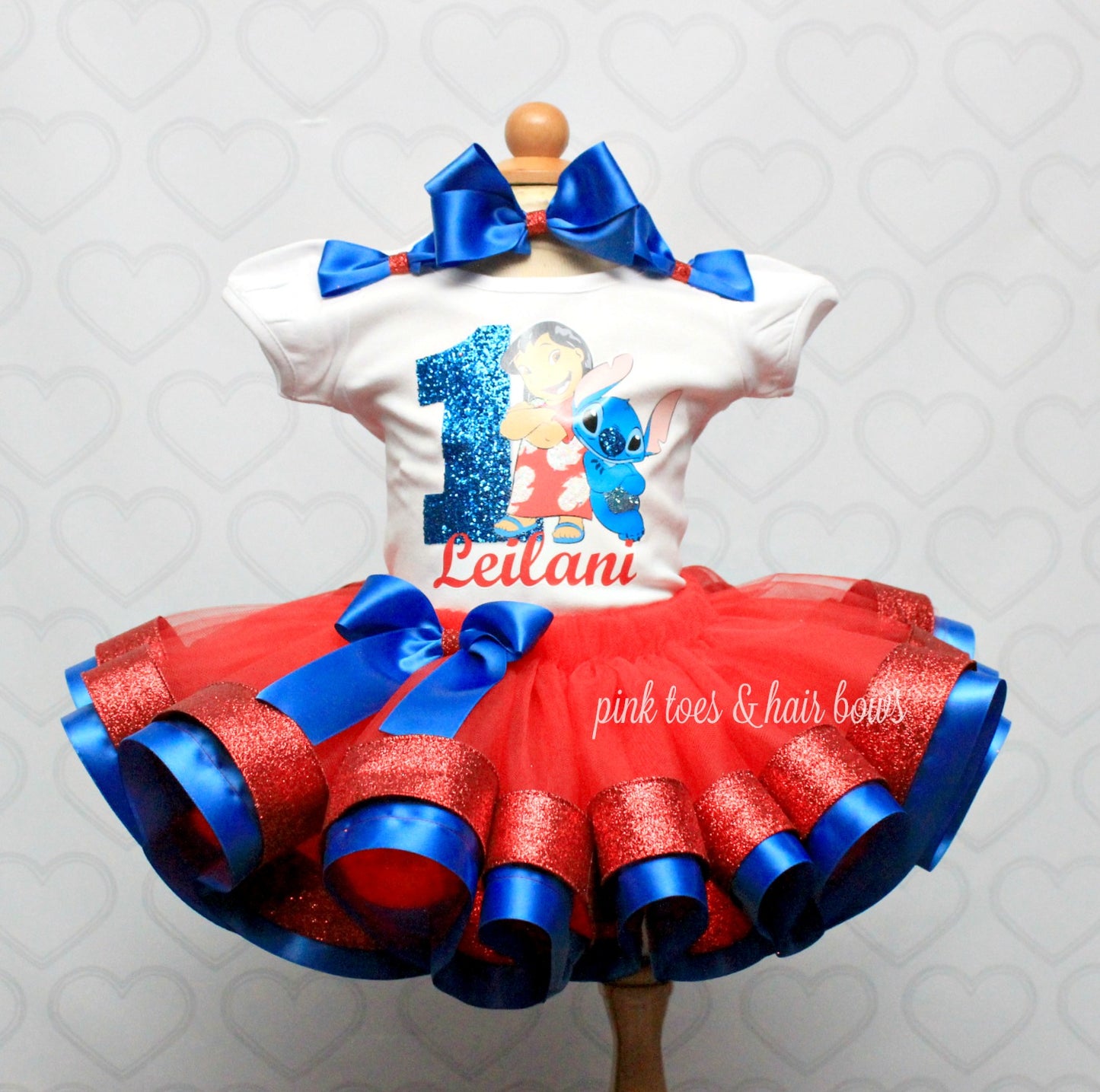 Lilo and Stitch tutu set- Lilo And stitch outfit-Lilo and Stitch dress