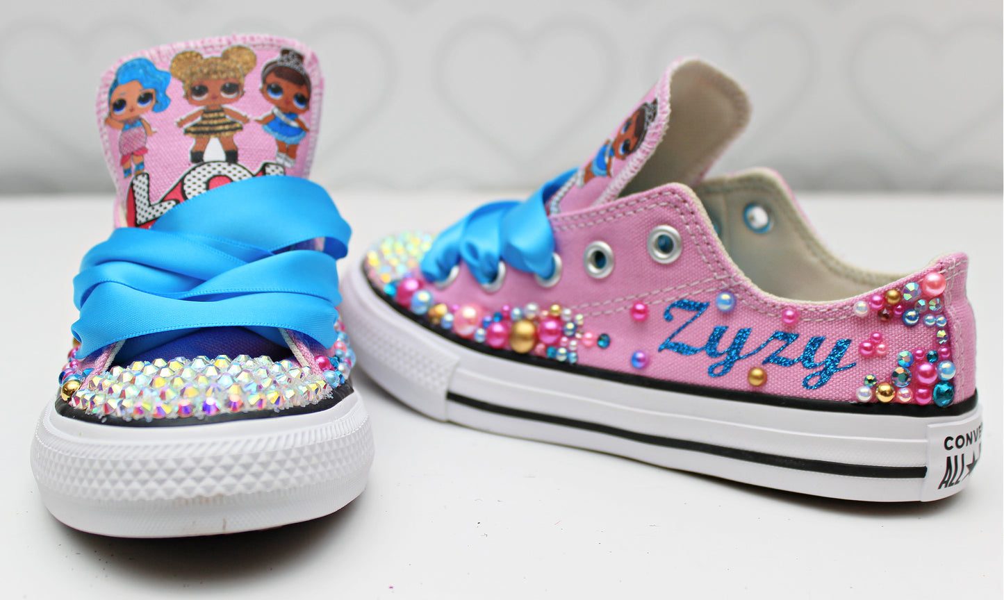 Lol doll shoes- Lol doll bling Converse-Girls Lol doll  Shoes-Lol doll  Converse
