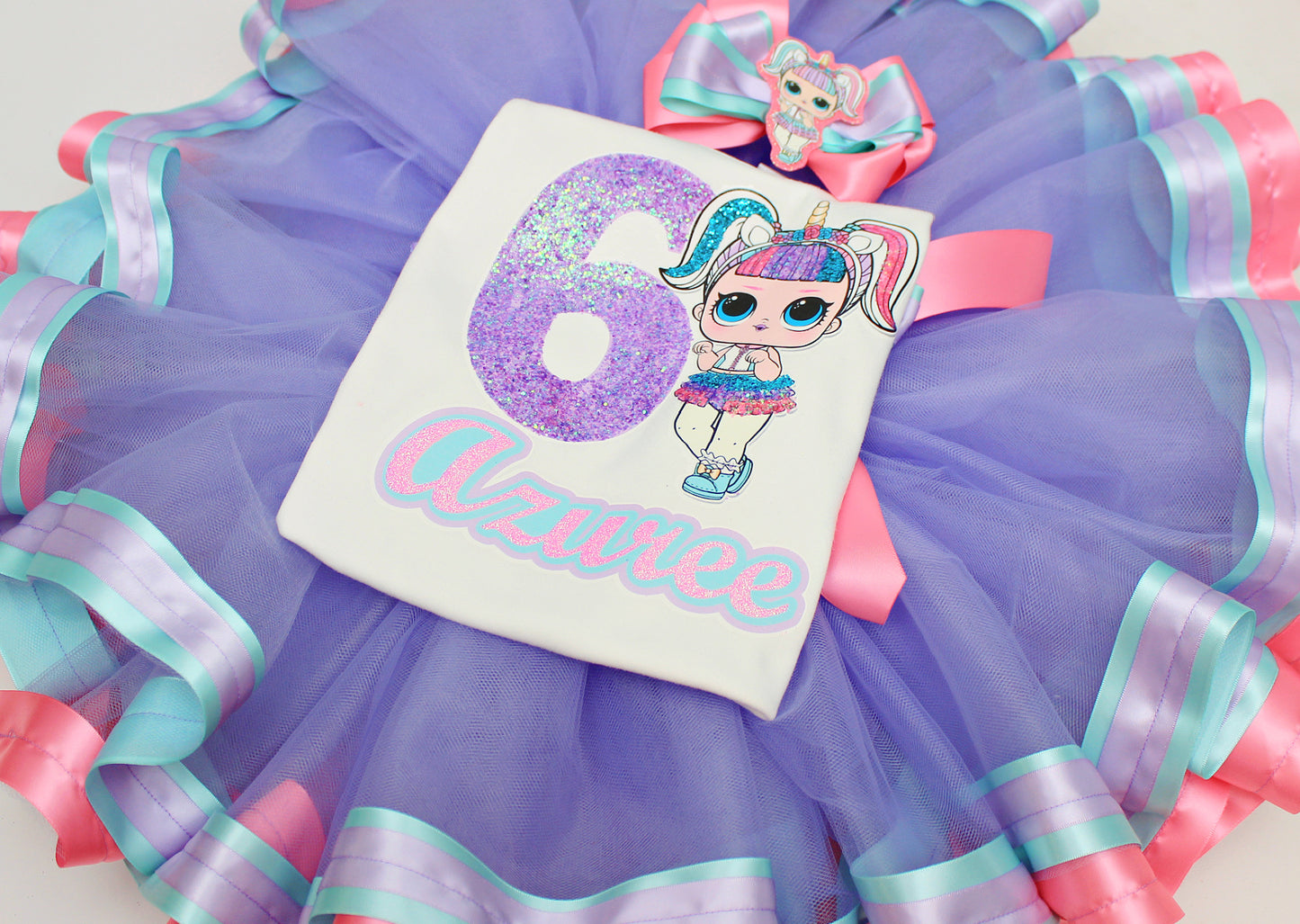 Unicorn lol surprise doll tutu set-Unicorn lol surprise outfit-Unicorn lol dress