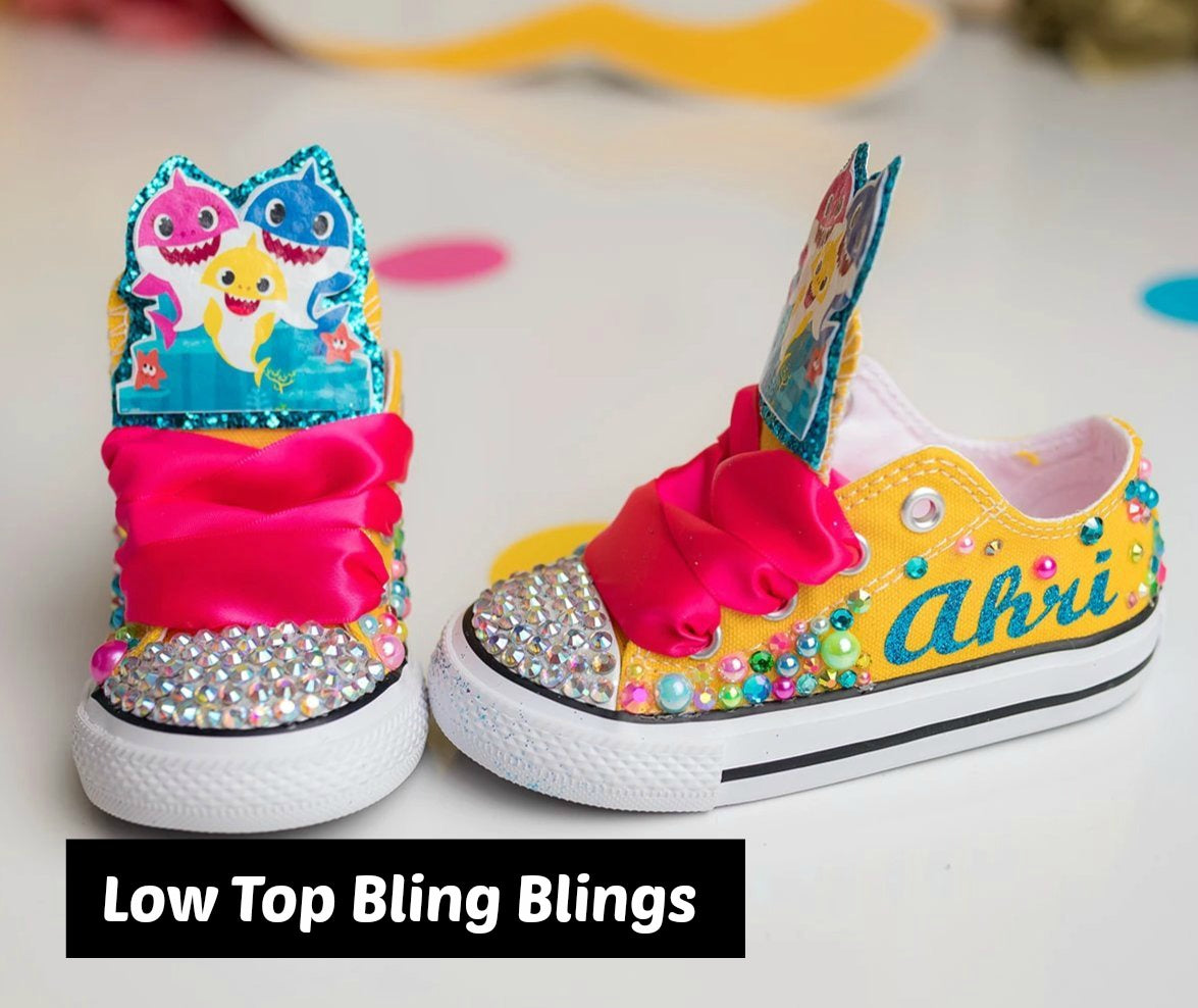 Girls Converse shoes- Girls Converse-Girls Bling Shoes-Bling Converse-Custom