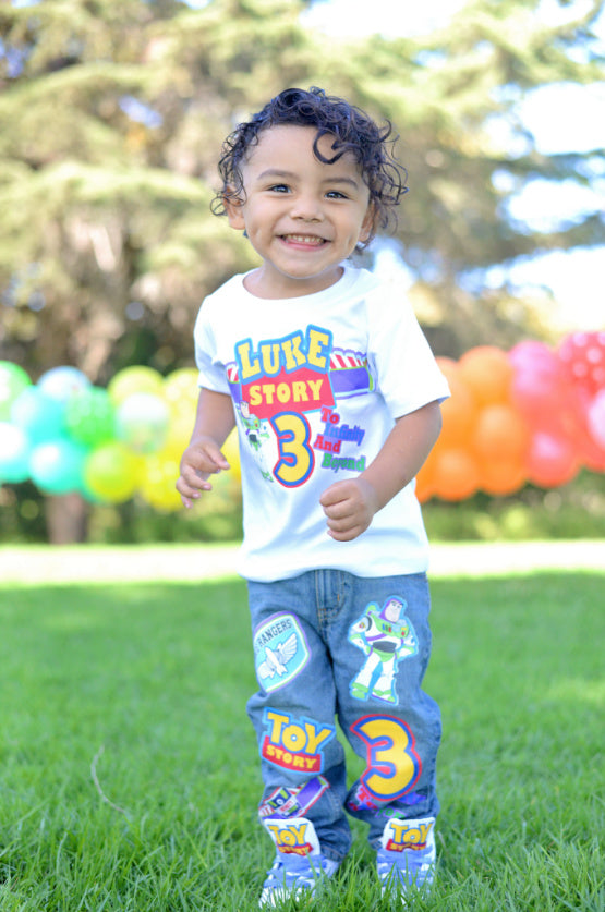 Toy story boys outfit - Toy story Denim Set-Boys Toy story boys denim set- toy story Birthday outfit