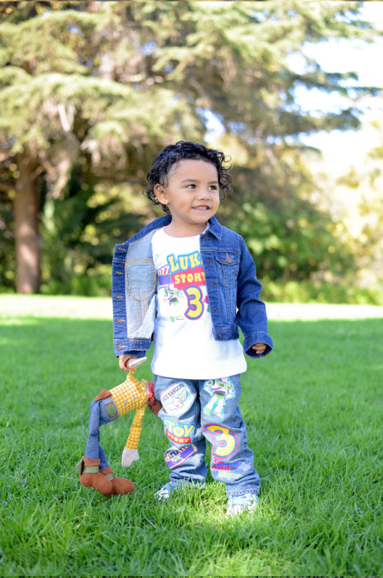 Toy story boys outfit - Toy story Denim Set-Boys Toy story boys denim set- toy story Birthday outfit