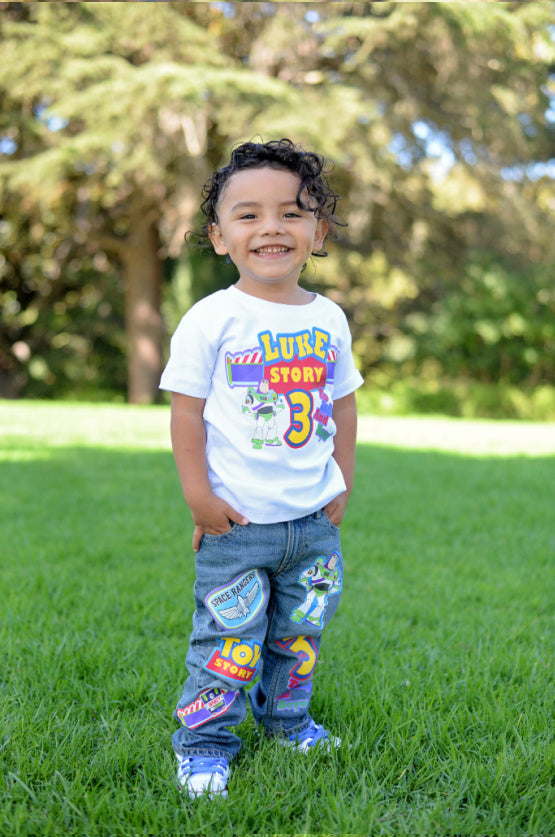 Toy story boys outfit - Toy story Denim Set-Boys Toy story boys denim set- toy story Birthday outfit