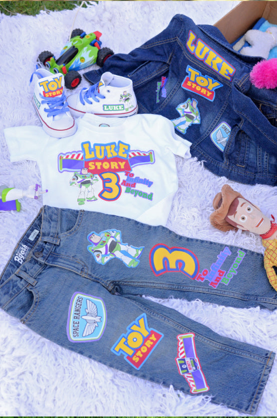 Toy story boys outfit - Toy story Denim Set-Boys Toy story boys denim set- toy story Birthday outfit