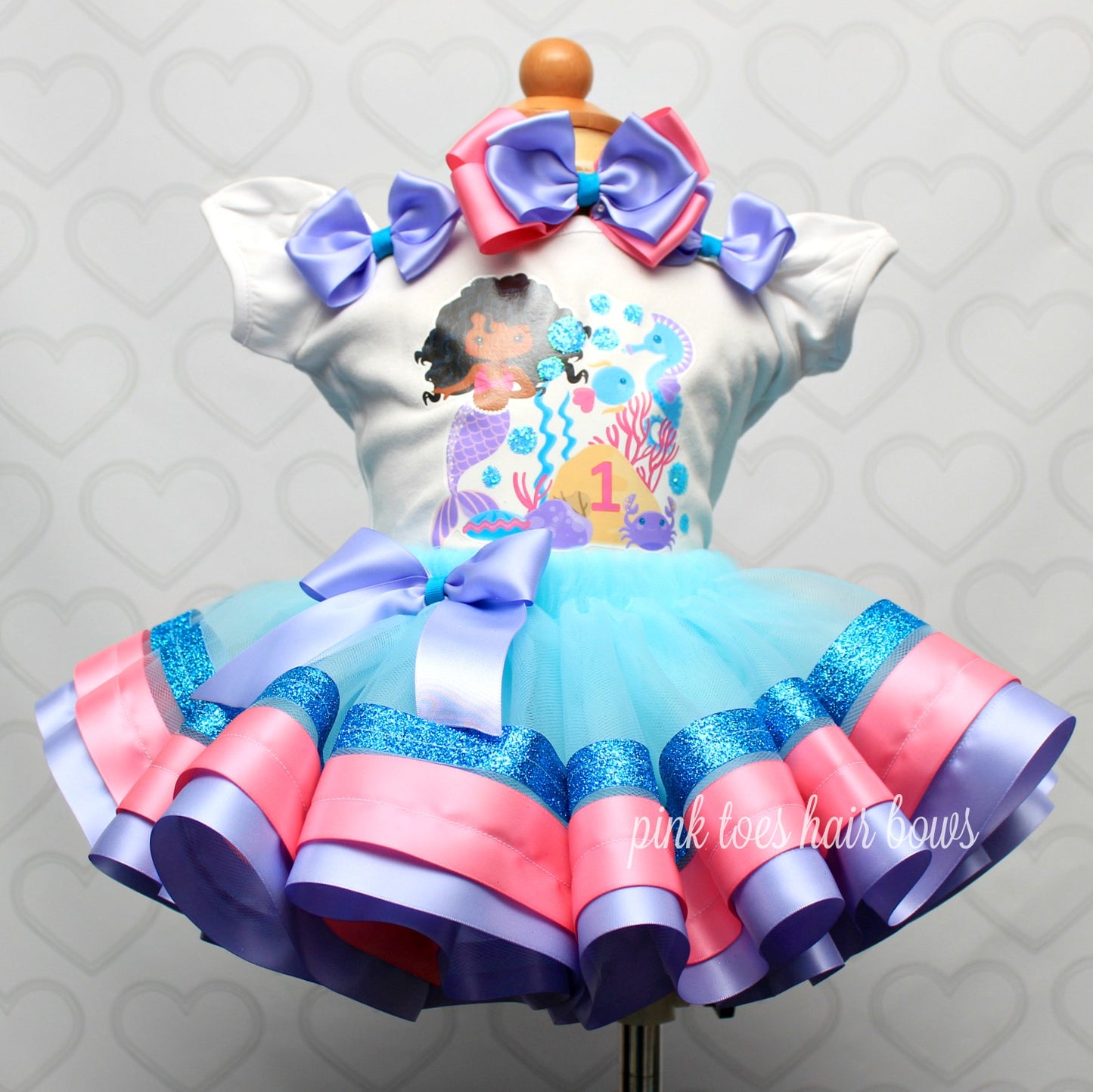 Mermaid Tutu set-Mermaid outfit-Mermaid dress- Mermaid tutu