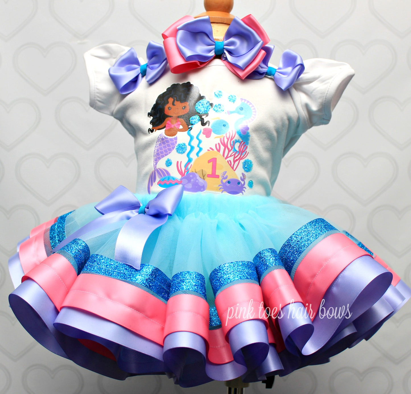 Mermaid Tutu set-Mermaid outfit-Mermaid dress- Mermaid tutu