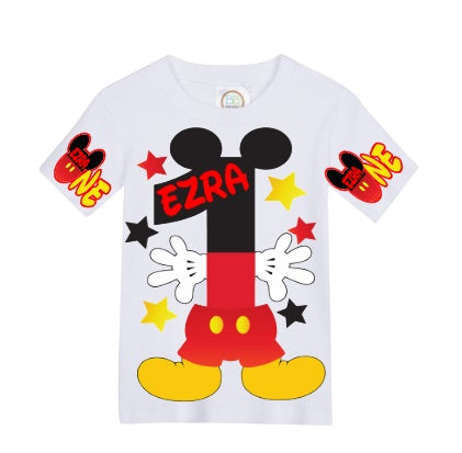 Mickey Mouse overalls-Mickey Mouse outfit-Mickey Mouse birthday shirt-Mickey Mouse birthday outfit