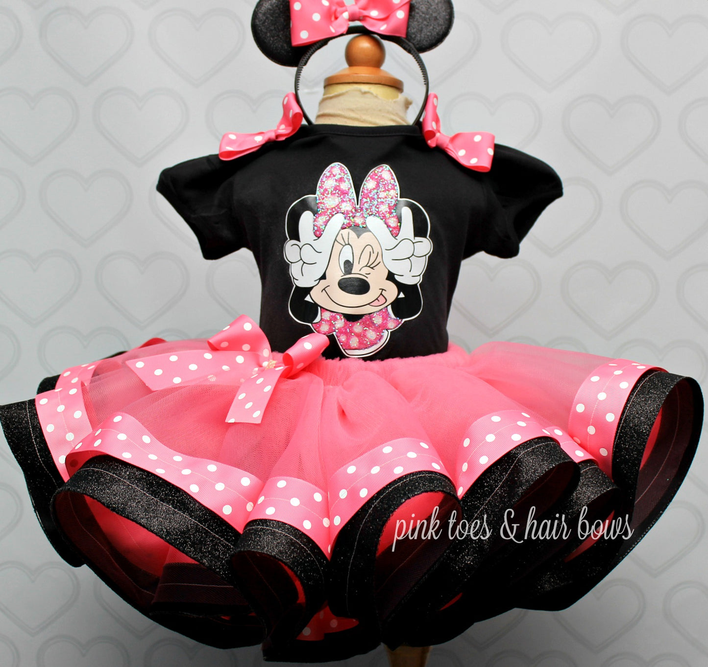 Mouse Tutu set- mouse outfit- mouse birthday outfit