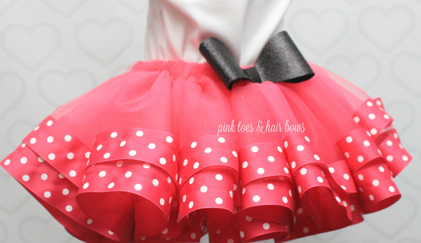 Mouse Tutu set- mouse outfit- mouse birthday outfit