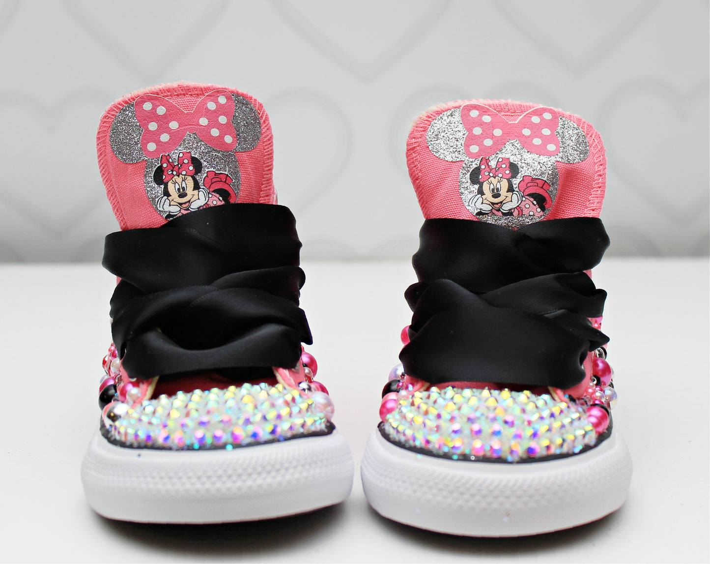 Minnie shoes- Minnie bling Converse-Girls Minnie Shoes