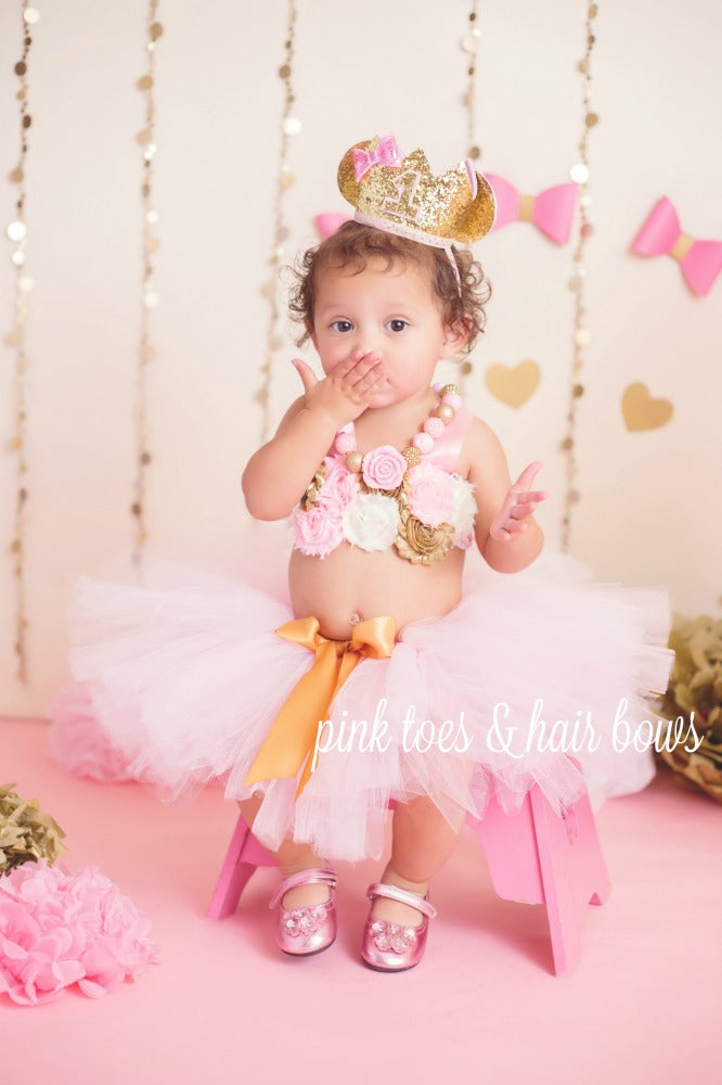 Minnie Mouse Pink & Gold Cake Smash Set