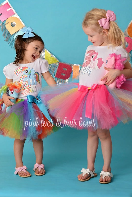 Pinkie Pie Tutu Set-My little pony tutu set-Pinkie pie birthday