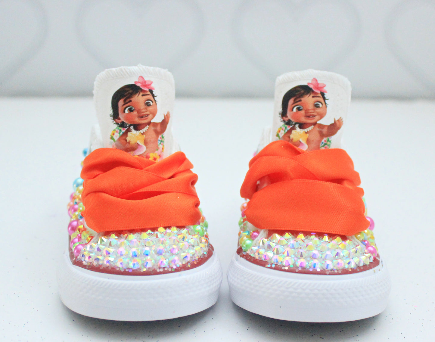 Moana shoes- Moana bling Converse-Girls Moana Shoes-Moana converse