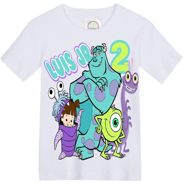 Monsters inc outfit -Monsters inc Denim Set-Boys Monsters inc denim set- Monsters inc Birthday outfit
