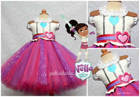 Nella the Princess Knight Dress-Nella the Princess Knight costume-Nella the Princess Knight tutu dress