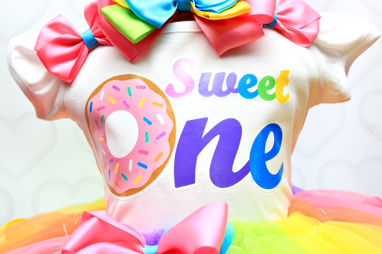 Donut Tutu set- Donut outfit-Donut dress- donut tutu-Rainbow Donut tutu set