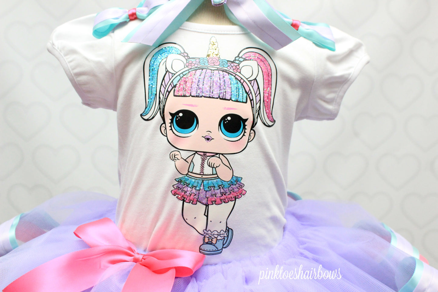 Unicorn lol surprise doll tutu set-Unicorn lol surprise outfit-Unicorn lol dress