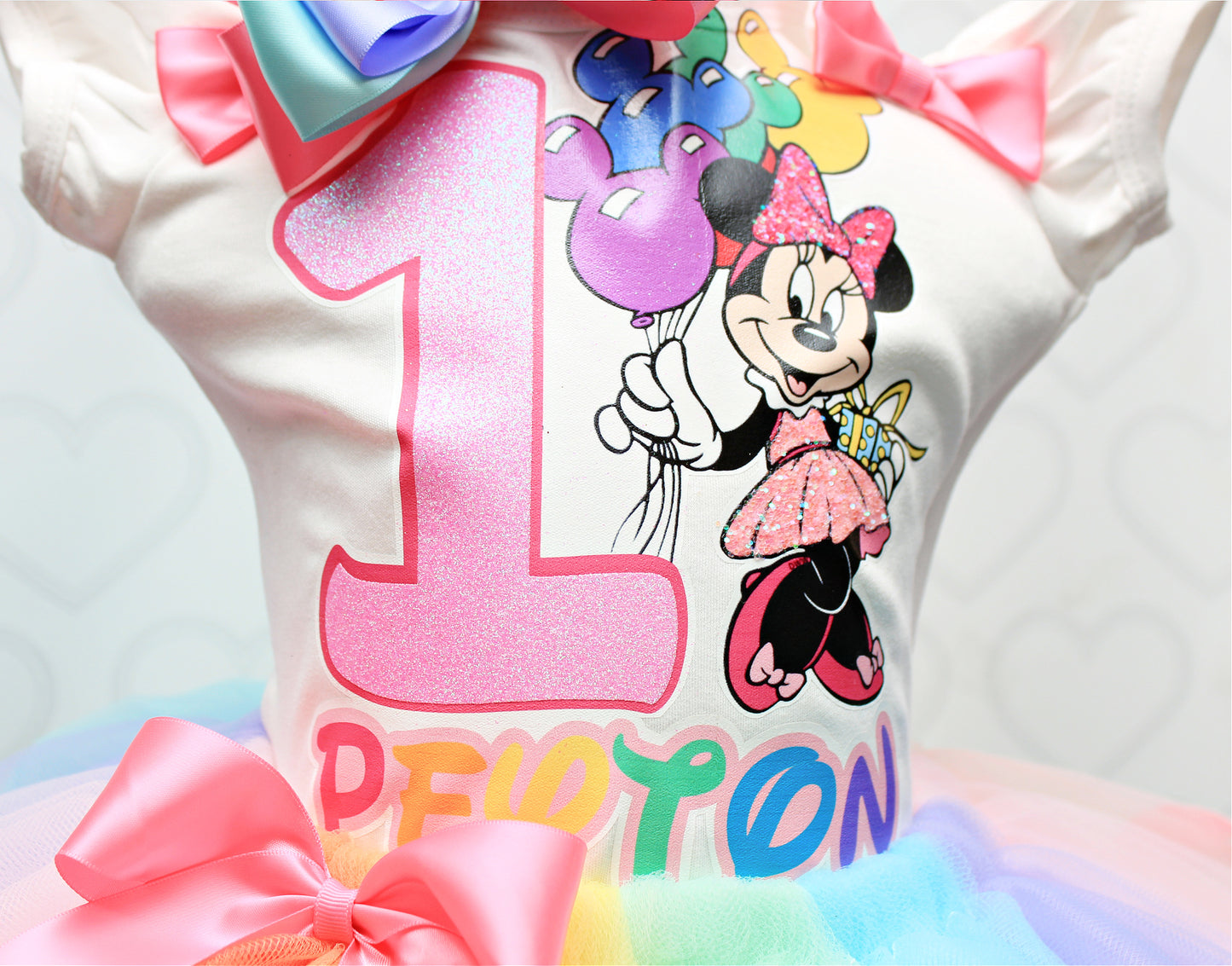 Mouse Tutu set- mouse outfit- mouse birthday outfit-Pastel mouse tutu