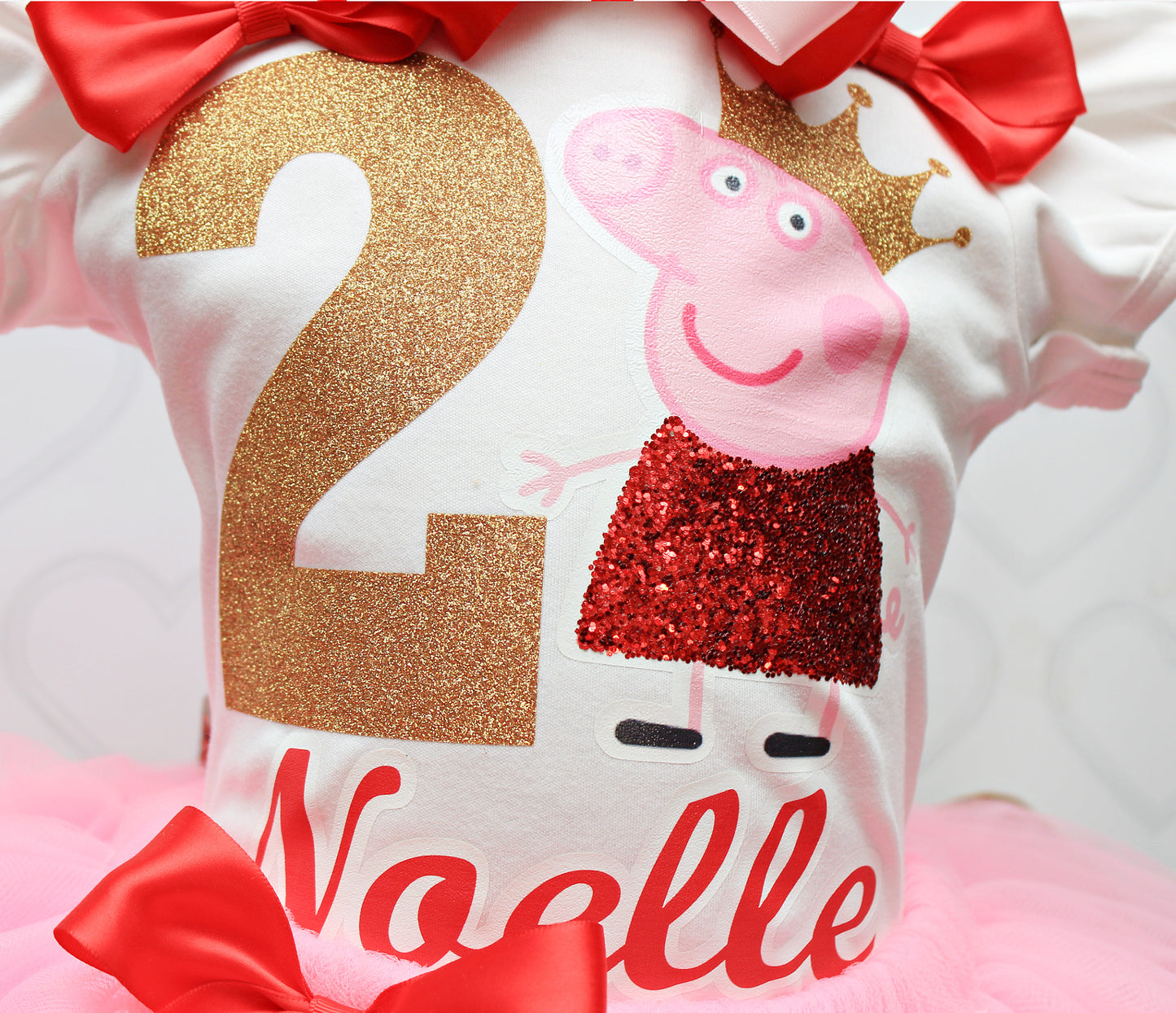 Peppa the Pig tutu set-Peppa the Pig outfit-Peppa the Pig dress