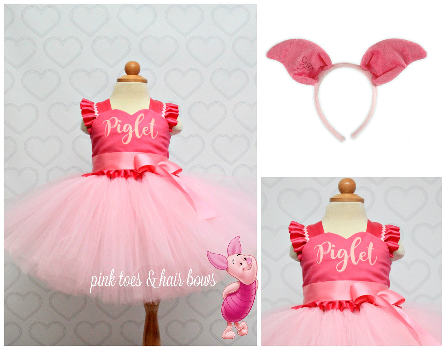 Piglet Costume-Piglet Tutu Dress- Piglet dress