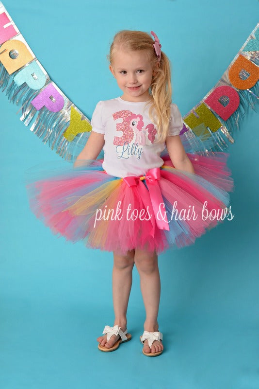 Pinkie Pie Tutu Set-My little pony tutu set-Pinkie pie birthday