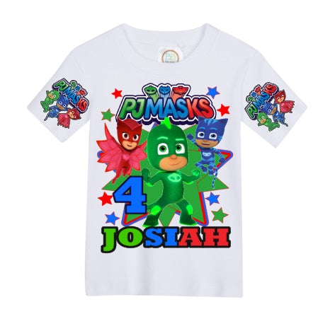 Pj Mask overalls-Pj Mask outfit-Pj Mask birthday shirt-Pj Mask birthday outfit