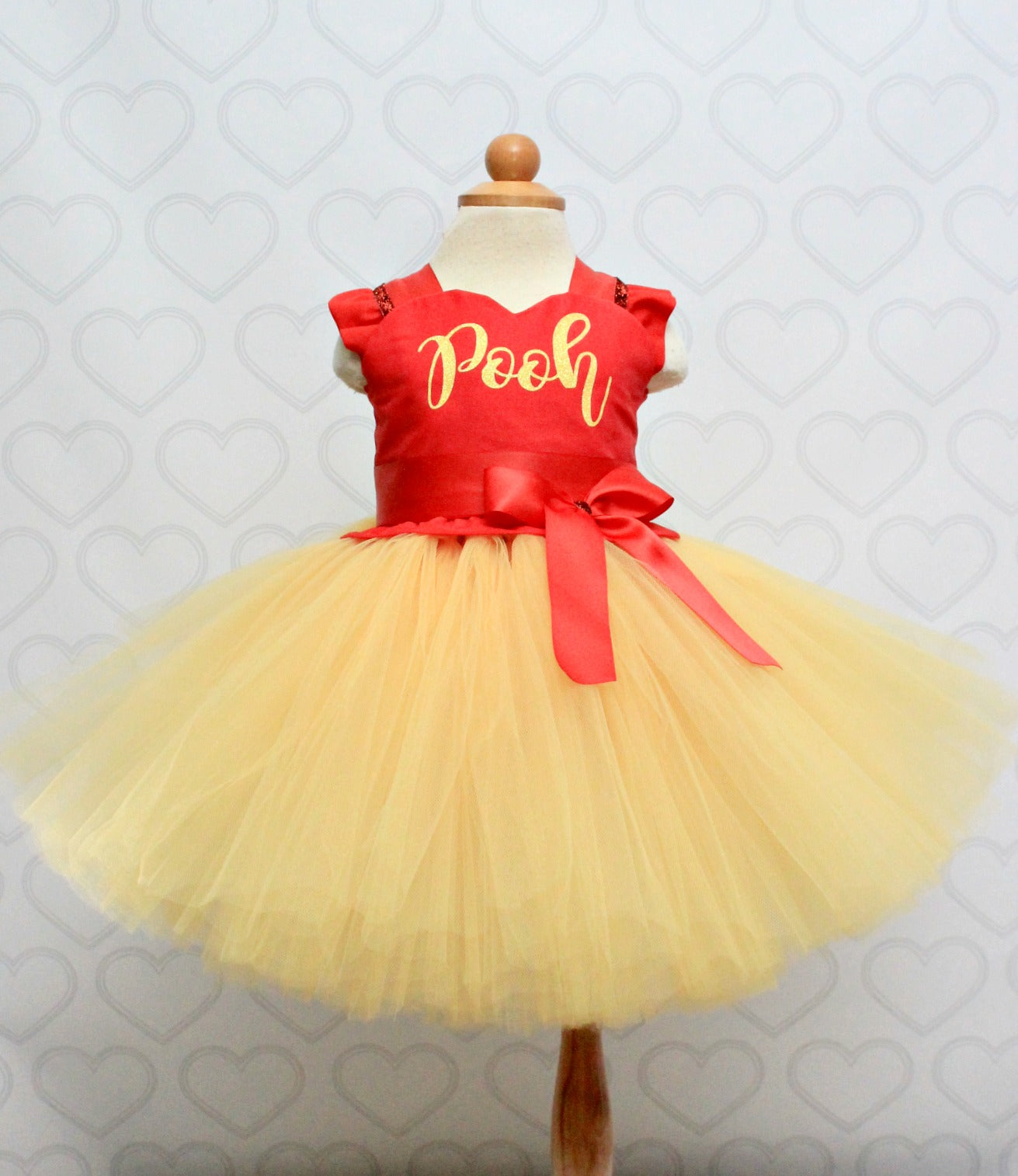 Winnie the pooh Costume-Winnie the pooh Tutu Dress- Winnie the pooh dress