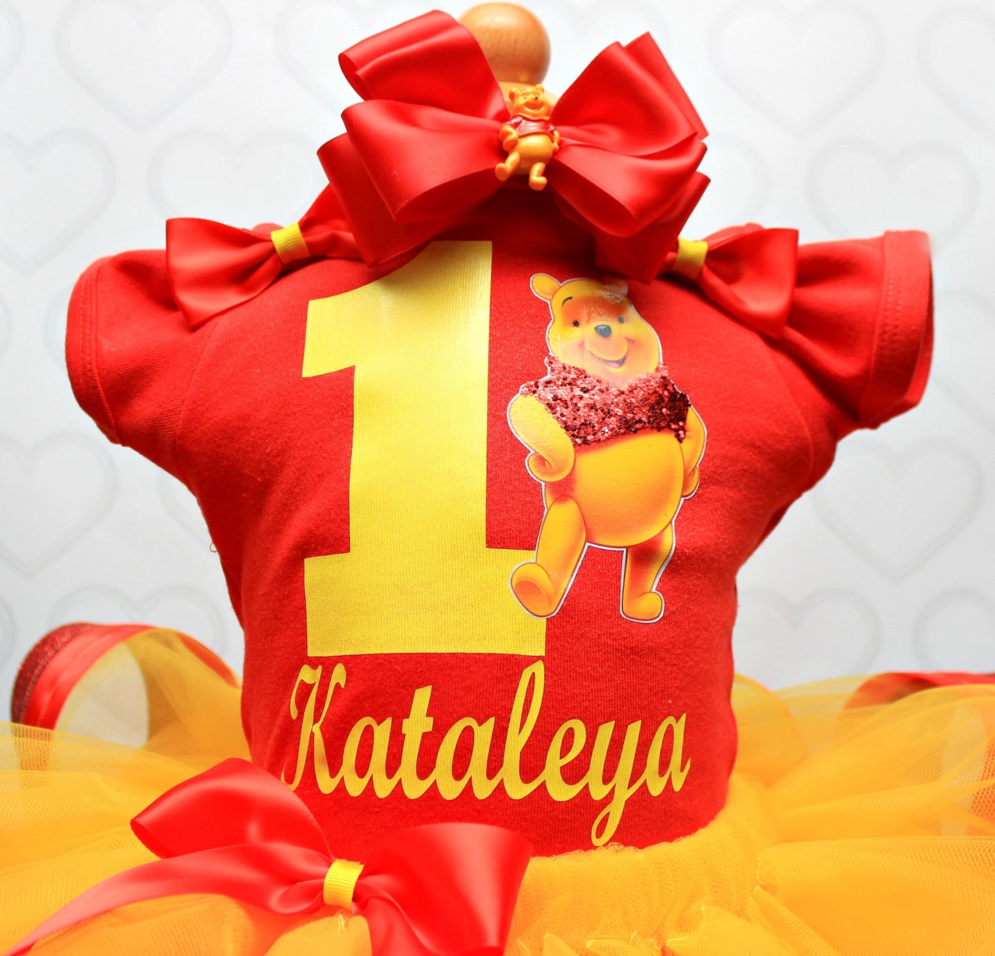 Winnie the pooh tutu set-Winnie the pooh outfit-Winnie the pooh dress