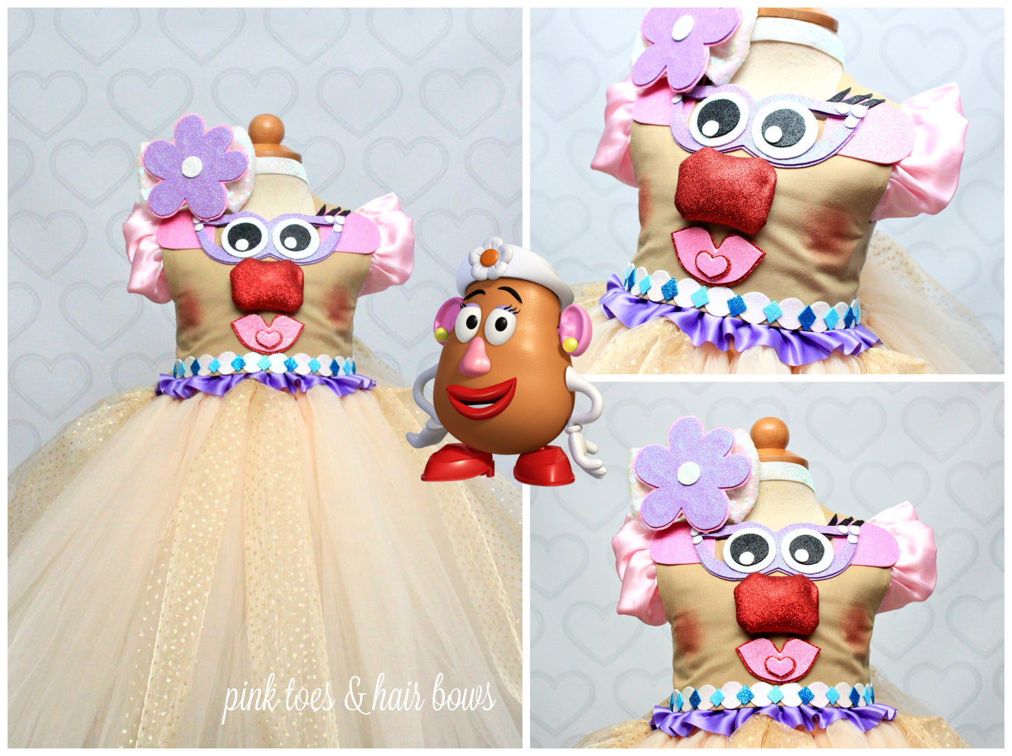 Ms potato head Costume-Ms potato head Tutu Dress- Ms potato head dress-Toy story costume