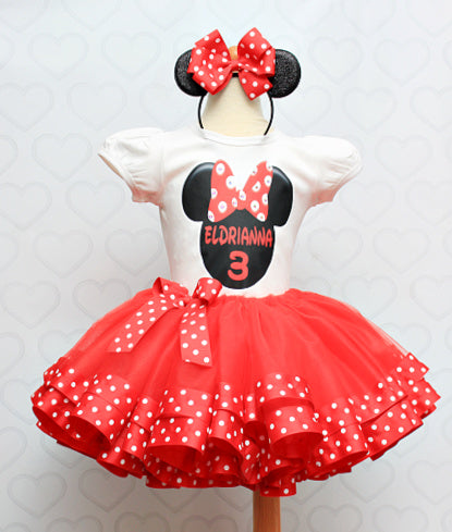 Mouse Tutu set- mouse outfit- mouse birthday outfit