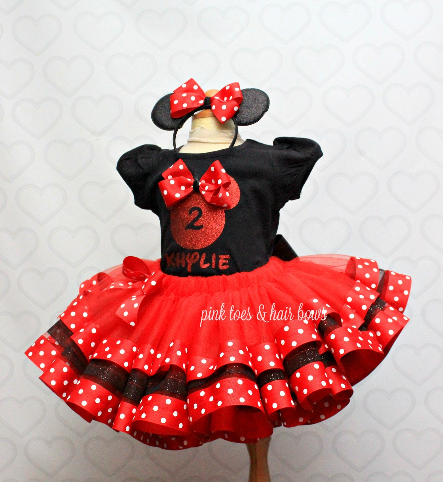 Mouse Tutu set- mouse outfit- mouse birthday outfit