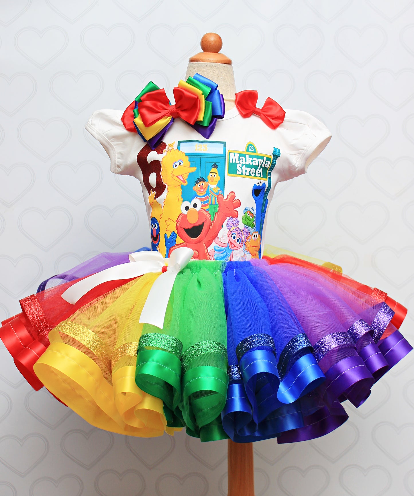 Sesame tutu set- sesame outfit-sesame birthday outfit
