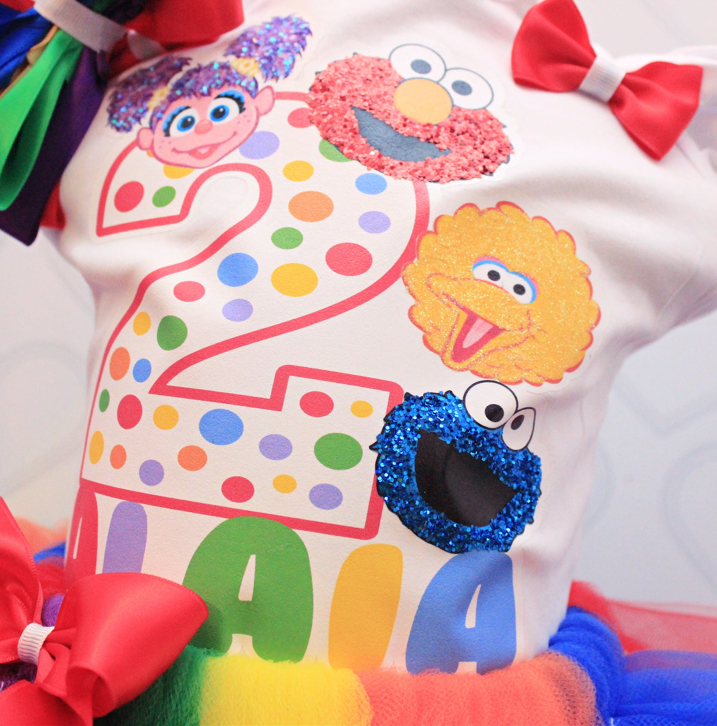 Sesame tutu set- sesame outfit-sesame birthday outfit