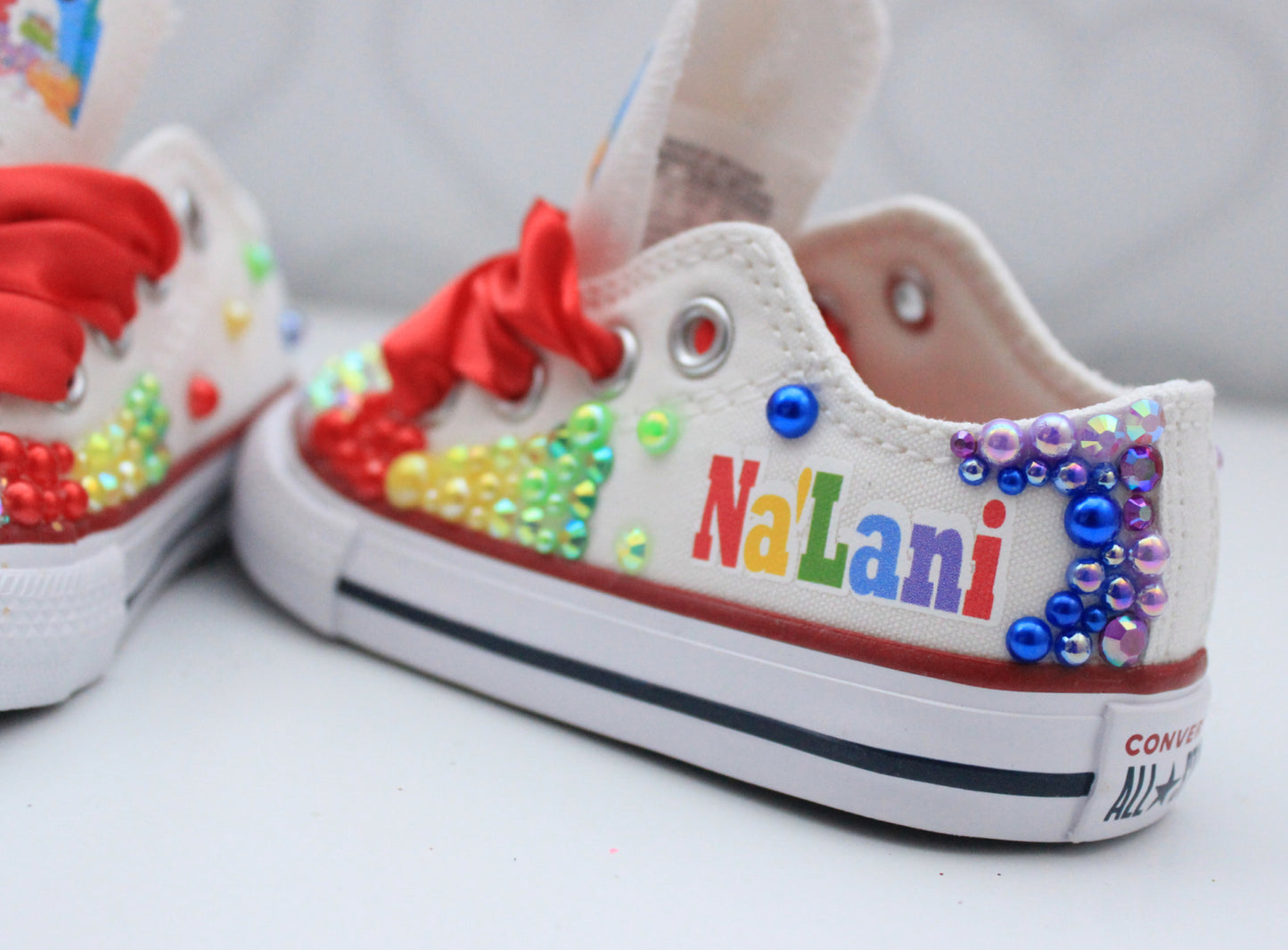 Sesame street shoes- Sesame street bling Converse-Girls Sesame street Shoes-